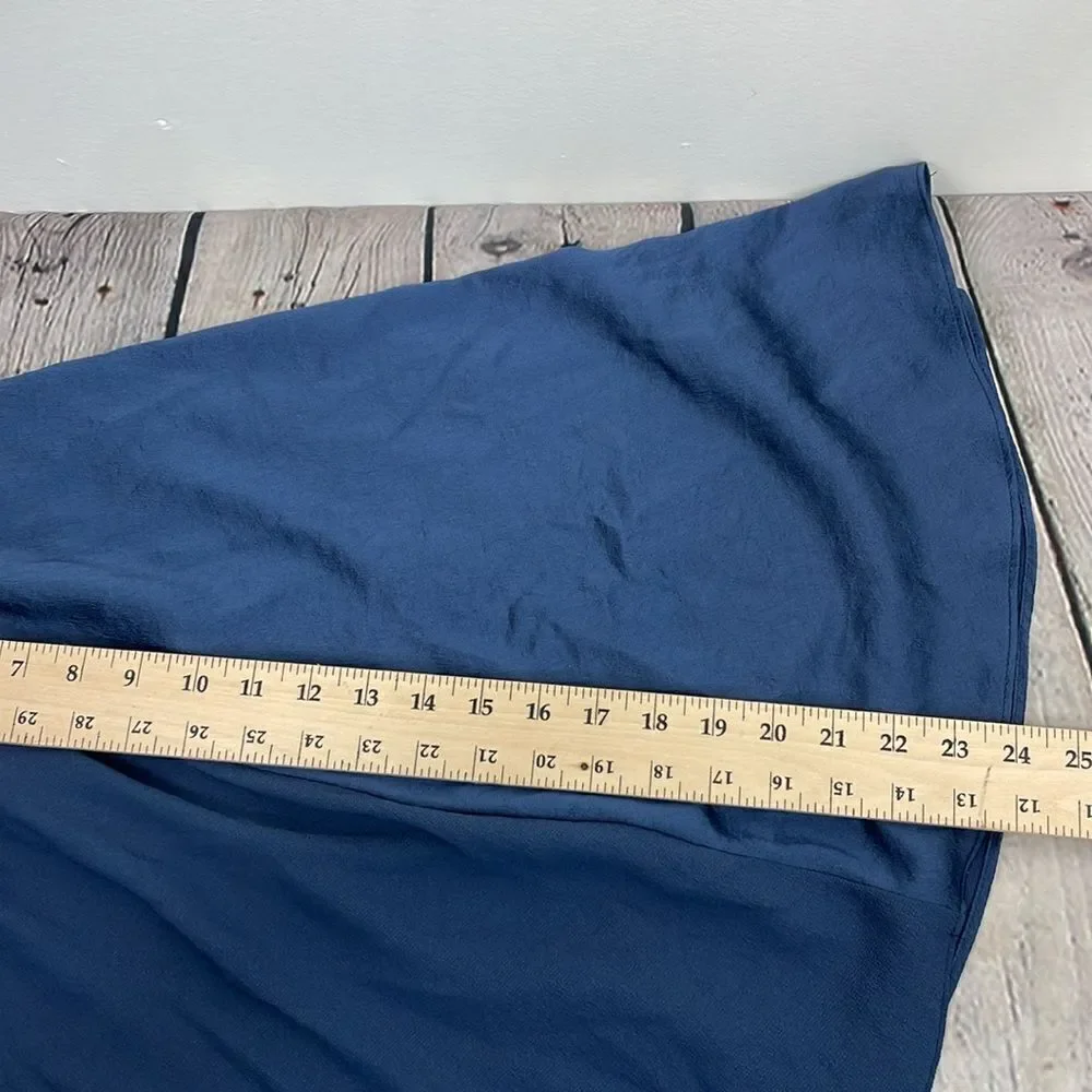 Zara Basics Dark Blue A line skirt size XS